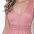 Vestido três listras plissado VESTIDO DE FESTA PETRA FINA